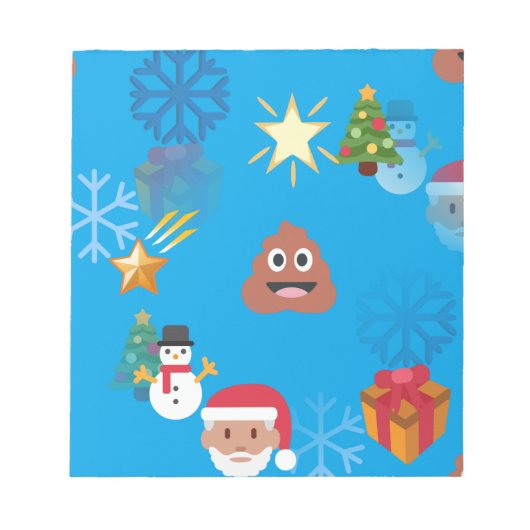 絵文字ウンチクリスマス ノートパッド (正面)