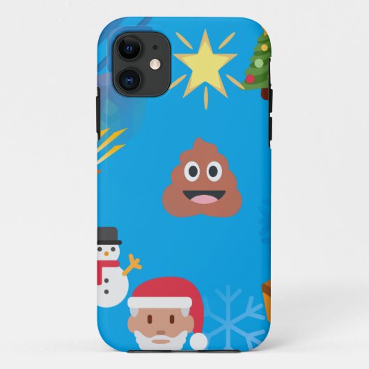 絵文字ウンチクリスマス Case-Mate iPhoneケース (裏面)