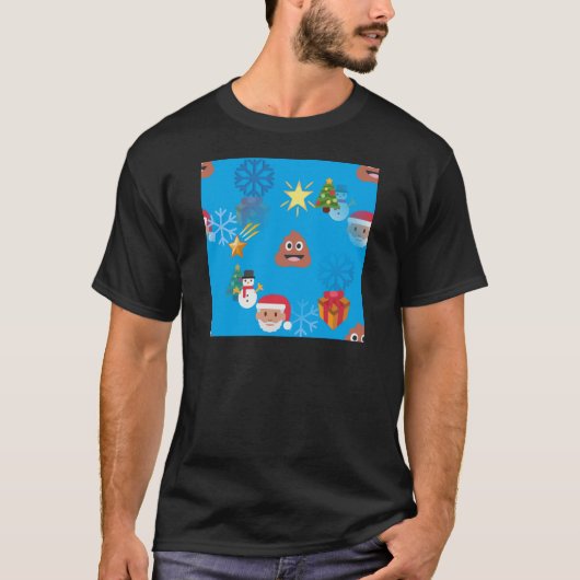 絵文字ウンチクリスマス Tシャツ (正面)