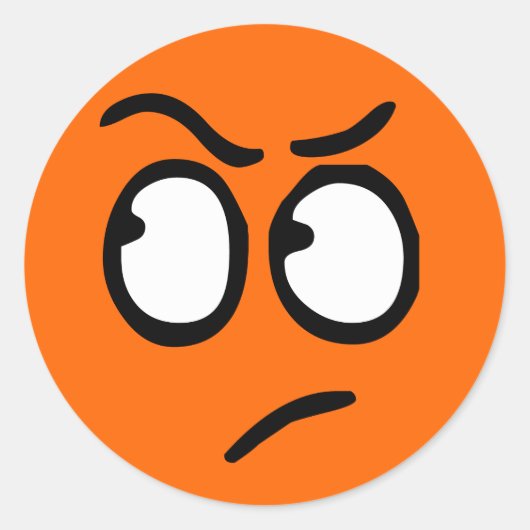 絵文字カスタマイズ可能な背景シール ラウンドシール (正面)