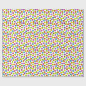 絵文字カラフル顔 ラッピングペーパー (フラット)