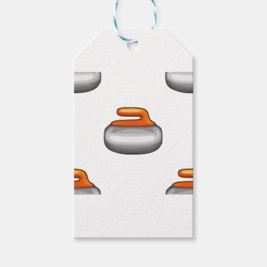 絵文字カーリングストーン ギフトタグ (正面)