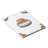 絵文字カーリングストーン ノートパッド (アングル)