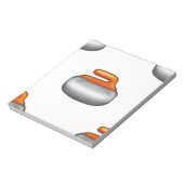 絵文字カーリングストーン ノートパッド (回転)
