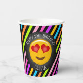 絵文字ガールズ誕生日パーティー紙カップ 紙コップ (正面)