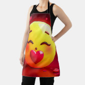 絵文字キスをするの吹ハート エプロン (インサイチュ)