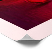 絵文字キスをするの吹ハート ポスター (角)