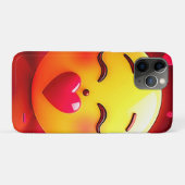 絵文字キスをするの吹ハート Case-Mate iPhoneケース (裏面(横))