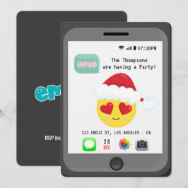 絵文字クリスマスパーティー 招待状
