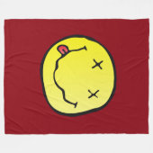 絵文字グランジ毛布 フリースブランケット (正面(横))