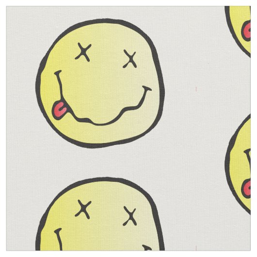 絵文字グランジ織物 ファブリック (クローズアップ)