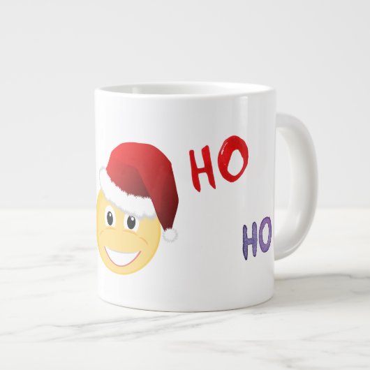 絵文字サンタクリスマスカップ ジャンボコーヒーマグカップ (正面右)