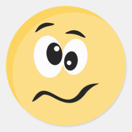 絵文字ステッカーとハッピン顔 ラウンドシール