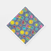 絵文字スマイルデニムガールズバースデーパーティナプキンス スタンダードランチョンナプキン (角)