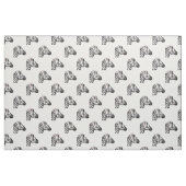 絵文字ゼブラ織物 ファブリック (ファットクウォーター)