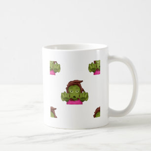 絵文字ゾンビ女性 コーヒーマグカップ