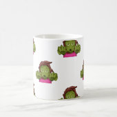 絵文字ゾンビ女性 コーヒーマグカップ (中央)