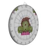 絵文字ゾンビ女性 ダーツボード (正面左)