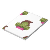 絵文字ゾンビ女性 ノートパッド (回転)