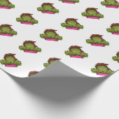 絵文字ゾンビ女性 ラッピングペーパー (角)