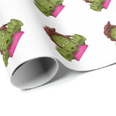 絵文字ゾンビ女性 ラッピングペーパー (ロールコーナー)