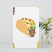 絵文字タコス 便箋 (スタンド正面)