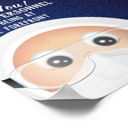 絵文字ドクター |ありがとうございます ポスター (角)