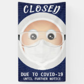 絵文字ドクター |事業の終了 横断幕 (縦)