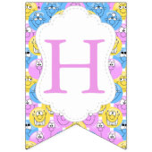 絵文字😊ハッピーパステ間抜けル顔 バンティングフラッグ (第2の旗)