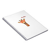 絵文字ハッピーラブアイズgiraffe顔 ノートブック (右側)