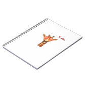 絵文字ハッピーラブアイズgiraffe顔 ノートブック (左側)