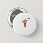 絵文字ハッピーラブアイズgiraffe顔 缶バッジ (正面&裏面)