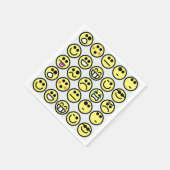 絵文字ハッピー顔ナプキン スタンダードカクテルナプキン (角)