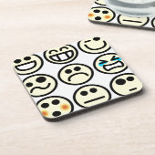 絵文字ハッピー顔 コースター (左側)