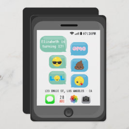 絵文字バースデーパーティー 招待状