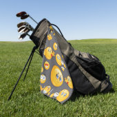 絵文字パターン2 ゴルフタオル (グリーン)