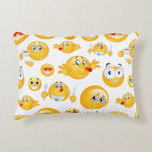 絵文字パターン アクセントクッション (正面)
