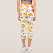 絵文字パターン カプリレギンス (裏面)