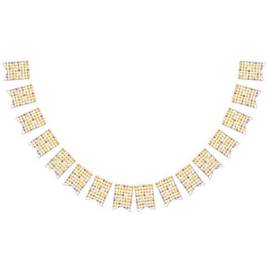 絵文字パーティー文房旗 バンティングフラッグ (全)