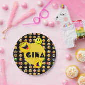 絵文字パーティー パーソナライズされた ペーパープレート (パーティー)