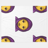 絵文字ヒジャブ毛布 フリースブランケット (正面(横))