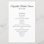 絵文字ピクショナリー | ブライダルシャワーゲーム (裏面)