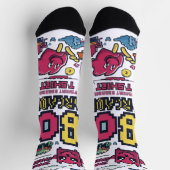 絵文字プリント ソックス (上部)