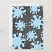 絵文字プールパーティープール誕生日招待状 招待状 (裏面)