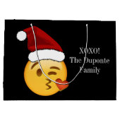 絵文字ホリデー(文字付き) ラージペーパーバッグ (裏面)