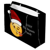 絵文字ホリデー(文字付き) ラージペーパーバッグ (裏面アングル)