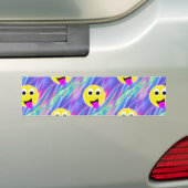 絵文字ホログラム バンパーステッカー (車上)