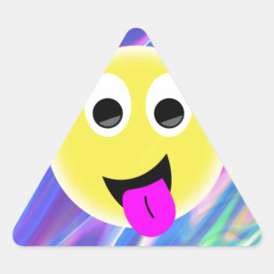 絵文字ホログラム 三角形シール