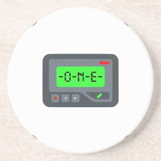 絵文字ポケットベル コースター (正面)