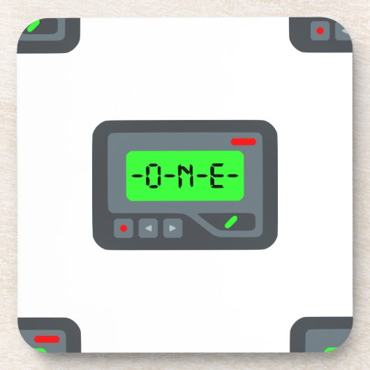 絵文字ポケットベル コースター (正面)